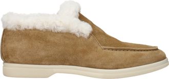 Eleventy Beige Leather Ankle Womens Boots