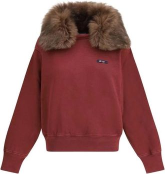 Prada Mujer, Sudaderas, Rojo, Talla: S