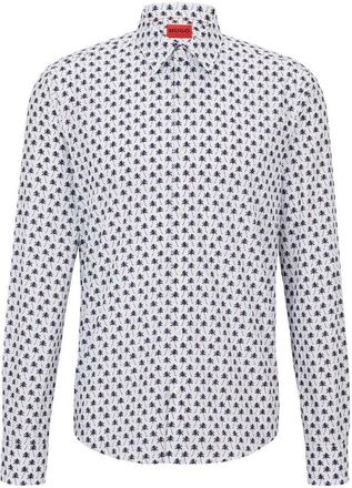 HUGO BOSS Hugo Heren Normaal Overhemd met Kraag (Wit)