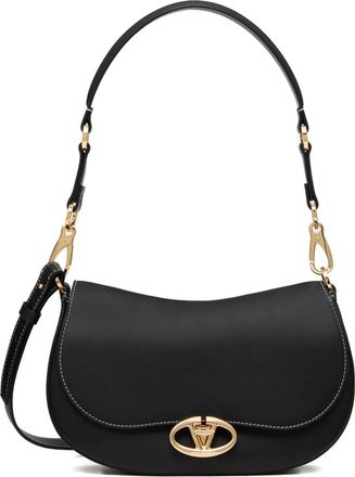 Valentino Garavani Borsa a spalla Ohval piccola - Nero