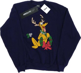 Disney Heren Pluto Kerstmis Rendier Sweatshirt (Marineblauw)