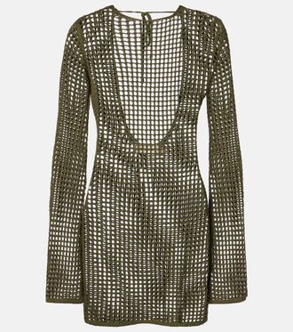 Bananhot Serena open-knit minidress