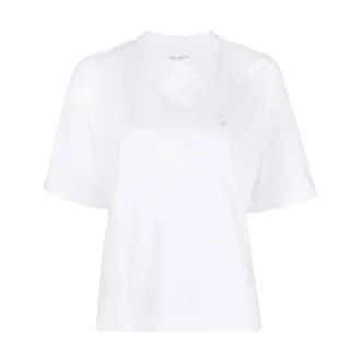 Carhartt Work in Progress Carhartt Wip, T-Shirts, female, White, Size: M Carhartt WIP T-shirts and Polos