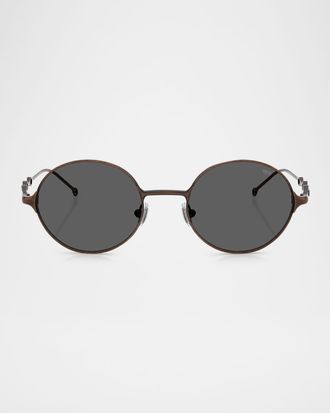 Diesel Men & apos;s DL1008 Round Sunglasses