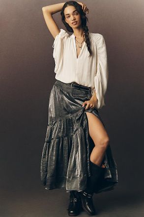 Pilcro Caravan Cargo Maxi Skirt