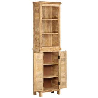 Berkfield Home Durable Bookshelf 50x30x180 cm Solid Mango Wood in Brown | Size: 50 x 30 x 180 cm