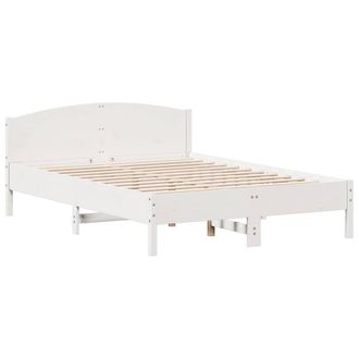 Berkfield Home Beautiful Bed Frame without Mattress White 150x200 cm King Size S