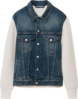 Fabiana Filippi Giacca denim con inserti - Blu