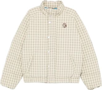 Billionaire Boys Club Geruit jack met borduurwerk - Beige