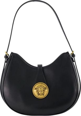 Versace Bolso Hobo Embl&egrave;me - Bags - Mujer - Negro - ONE SIZE