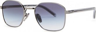 Prada Round-frame Sunglasses - Silver - One Size