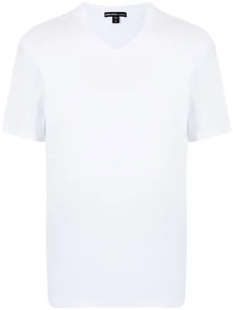 James Perse Luxe Lotus jersey V-neck T-shirt - men - Cotton - 0 - White
