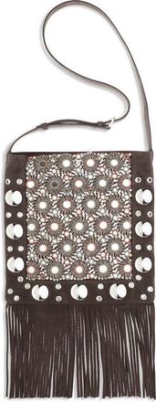 Valentino Garavani Bruine Leren Schoudertas