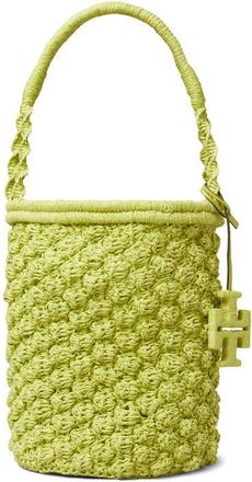 Tory Burch Ella Crochet Handbag in Citrus Green at Nordstrom
