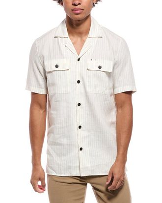 Isaia Linen-Blend Shirt