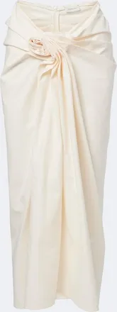 Magda Butrym Draped cotton maxi skirt