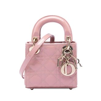Dior Pre-owned Dior Micro Patent Cannage Lady Dior Ladies 6O1E3MQ2GW31KDCO