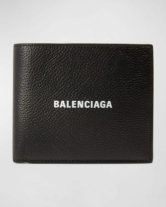 Balenciaga Mens Bifold Leather Wallet