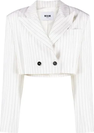 Msgm Mujer, Chaquetas, Blanco, Talla: L