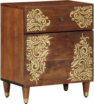 vidaXL Armario De Noche Con Caj&oacute;n Marr&oacute;n Miel 50 X 33 X 60 Cm Vidaxl