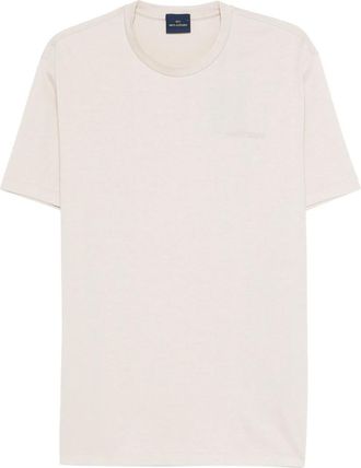 Paul & Shark Beige Crew Neck T-Shirts