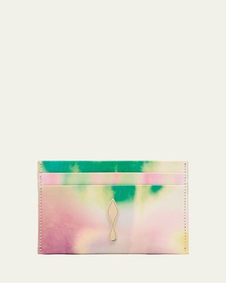 Christian Louboutin Bettina Card Holder in Tie Dye Leather