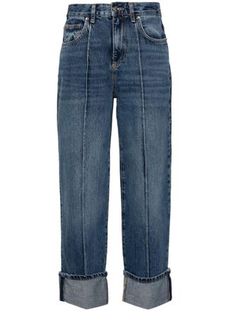 Liu Jo mid-rise cropped jeans - Blue