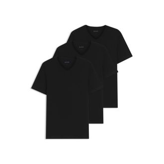 BOSS Three-pack of cotton V-neck undershirts