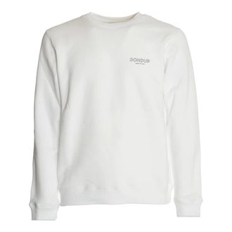 Dondup Sweatshirts, male, White, Size: XL White Crewneck Sweatshirt Ultimate Comfort Style