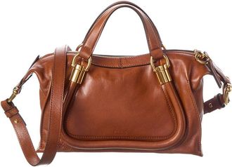 Chlo&eacute; Paraty 24 Small Leather Shoulder Bag