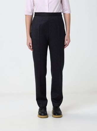 Jil Sander Pantaloni slim a vita alta in pura lana con chiusura laterale