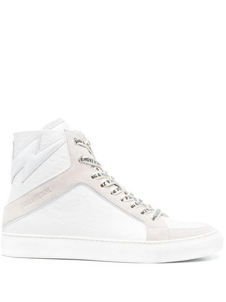 Zadig&Voltaire Sneakers Hill Flash con inserti - Bianco