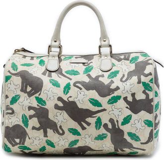 Gucci Pre-owned Gucci Limited Edition Medium GG Supreme Snowman In Africa Joy Boston Bag Ladies I01SZEZO6C6SQVWZ