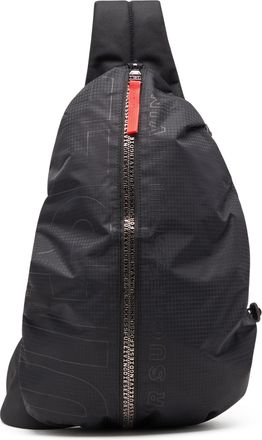 Diesel Zip-D-Sling backpack in check-jacquard shell - Backpacks - Man - Black