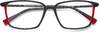 Etnia Barcelona Roadrunner Rectangular Frame Sunglasses with Textured Black Finish