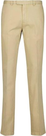 Boglioli Beige Stretch Katoenen Broek - Heren - Slim Fit Broeken - Beige - 3XL - Katoen - Broeken