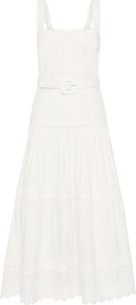 Rebecca Vallance Kahlia Scalloped Midi Dress