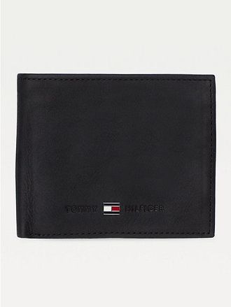 Tommy Hilfiger Cartera pequeña y plegable de piel