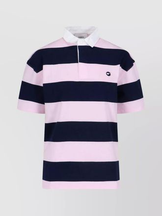 Coperni striped short-sleeve polo shirt