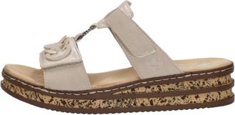 Rieker Open Teen - Dames - Sleehakken - Grijs - 42 EU - Schoenen