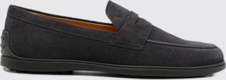 Tod's Mocassino penny in pelle scamosciata con logo T Timeless