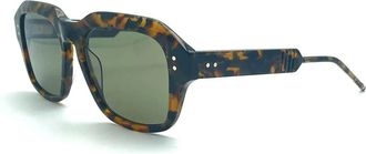 Thom Browne Square - Donkerbruine Zonnebril - Heren - Zonnebrillen - Bruin - ONE Size - Accessoires