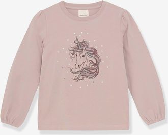 Minymo Shirt Pferd Mädchen MINYMO pudrig rosa