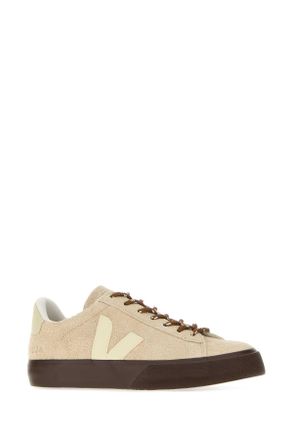 Veja Womens Sand Suede Campo Sneakers Almondpierre