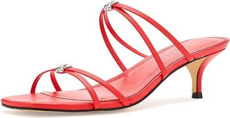 Marc Fisher Baizel Womens Dress Sandals Red Leather : 8.5 M