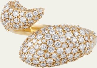 Monica Rich Kosann Perseverance Fish Pave Diamond 18K Gold Ring