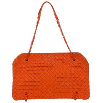 Bottega Veneta Pre-owned borsa a spalla Intrecciato - - Pre-owned - Donna - Arancione - ONE SIZE