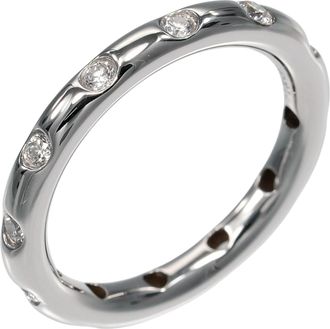 Tiffany & Co. Silver Platinum 950 Band Ring (Pre-Owned)