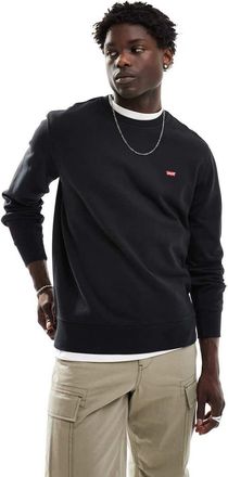 Levi's Original Hallmark - Felpa nera con logo-Nero