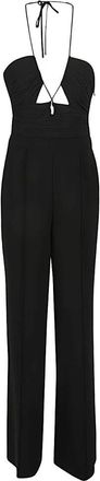 SIMKHAI Gala Cut-Out Jumpsuit - Ware maatvoering - Dames - Jumpsuits - Zwart - XL - Jumpsuits & Playsuits